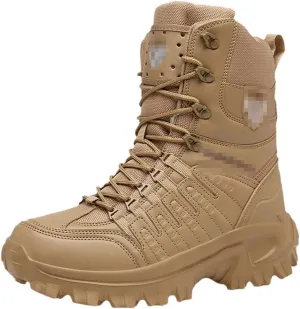 ZINERLIK Men's Hiking Boots Waterproof Outdoor Sneakers Hiking Sneakers High Top Tactical Boots