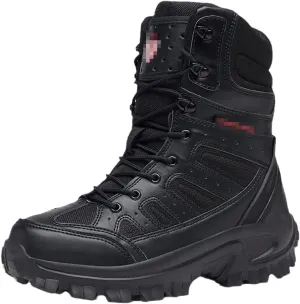 ZINERLIK Men's Hiking Boots Waterproof Outdoor Sneakers Hiking Sneakers High Top Tactical Boots
